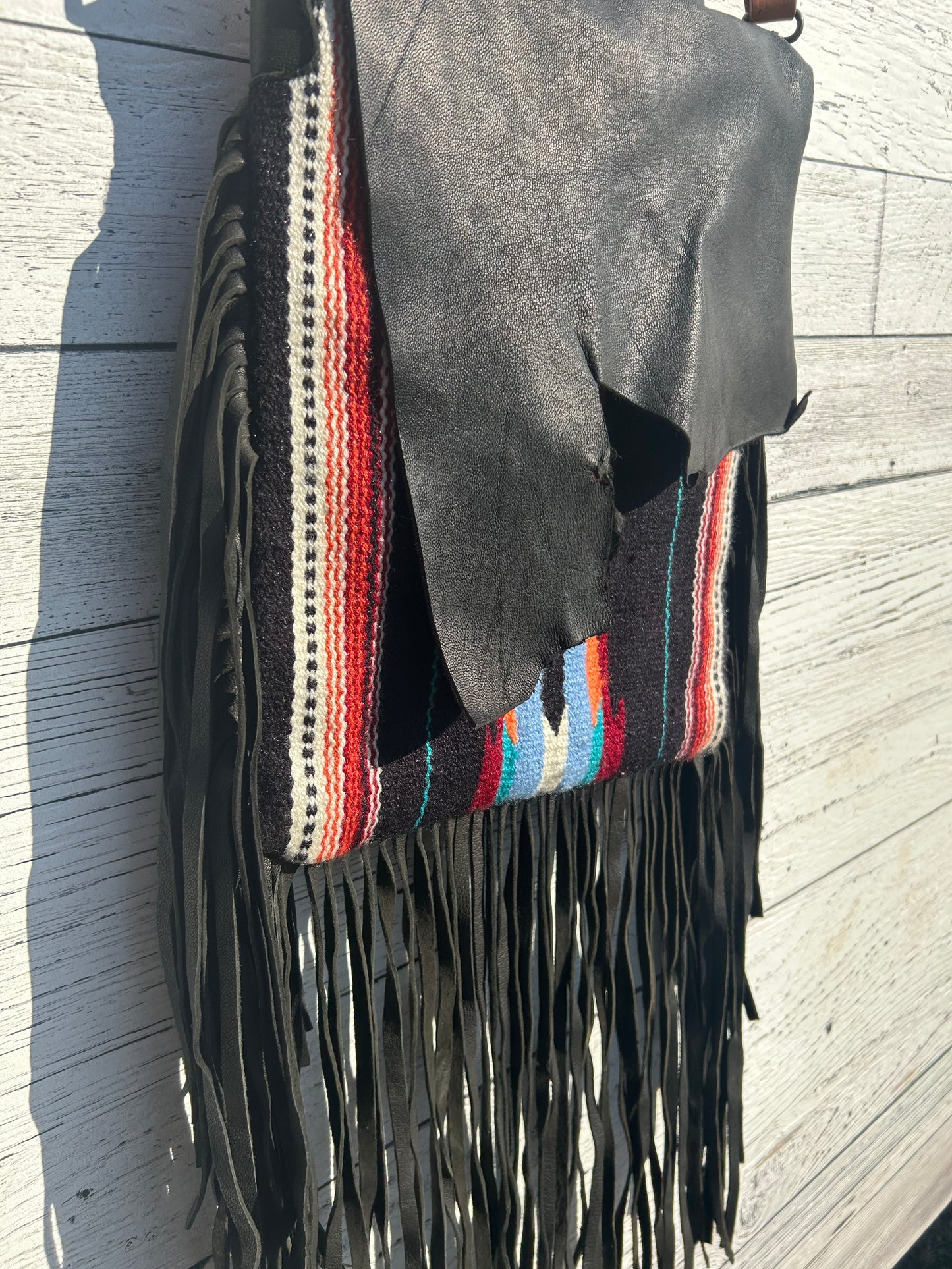Black Fringe Purse