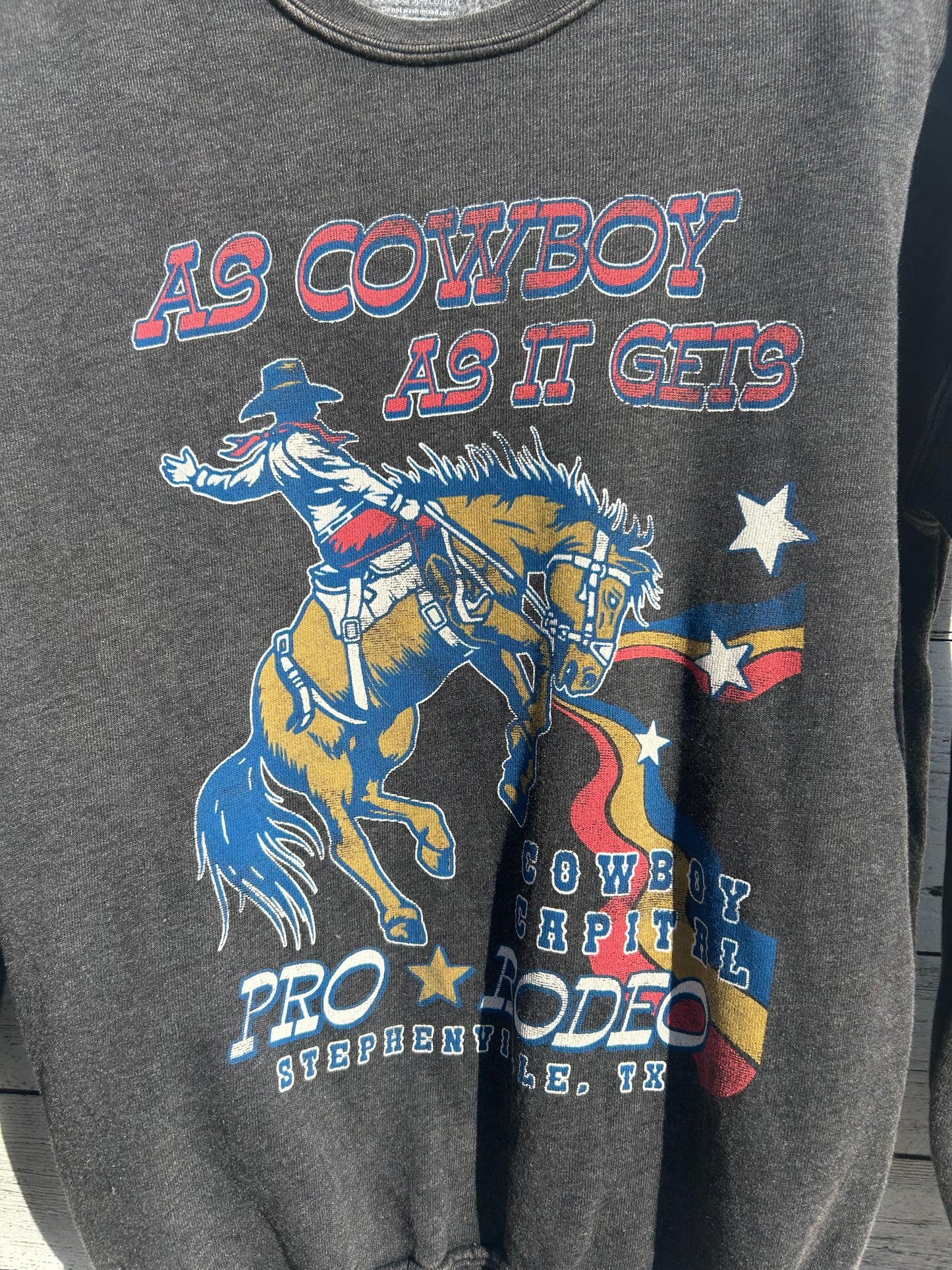 Cowboy As Gets Crewneck