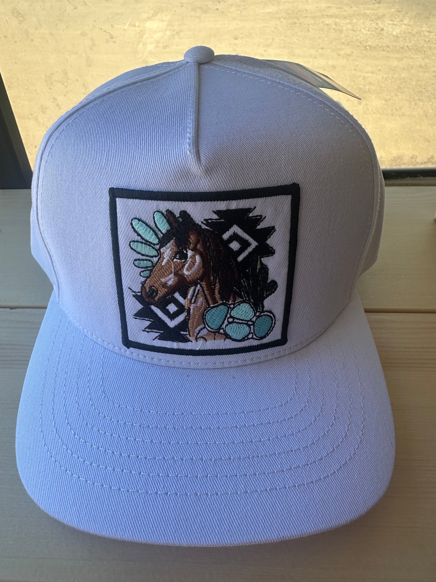 White horse hat