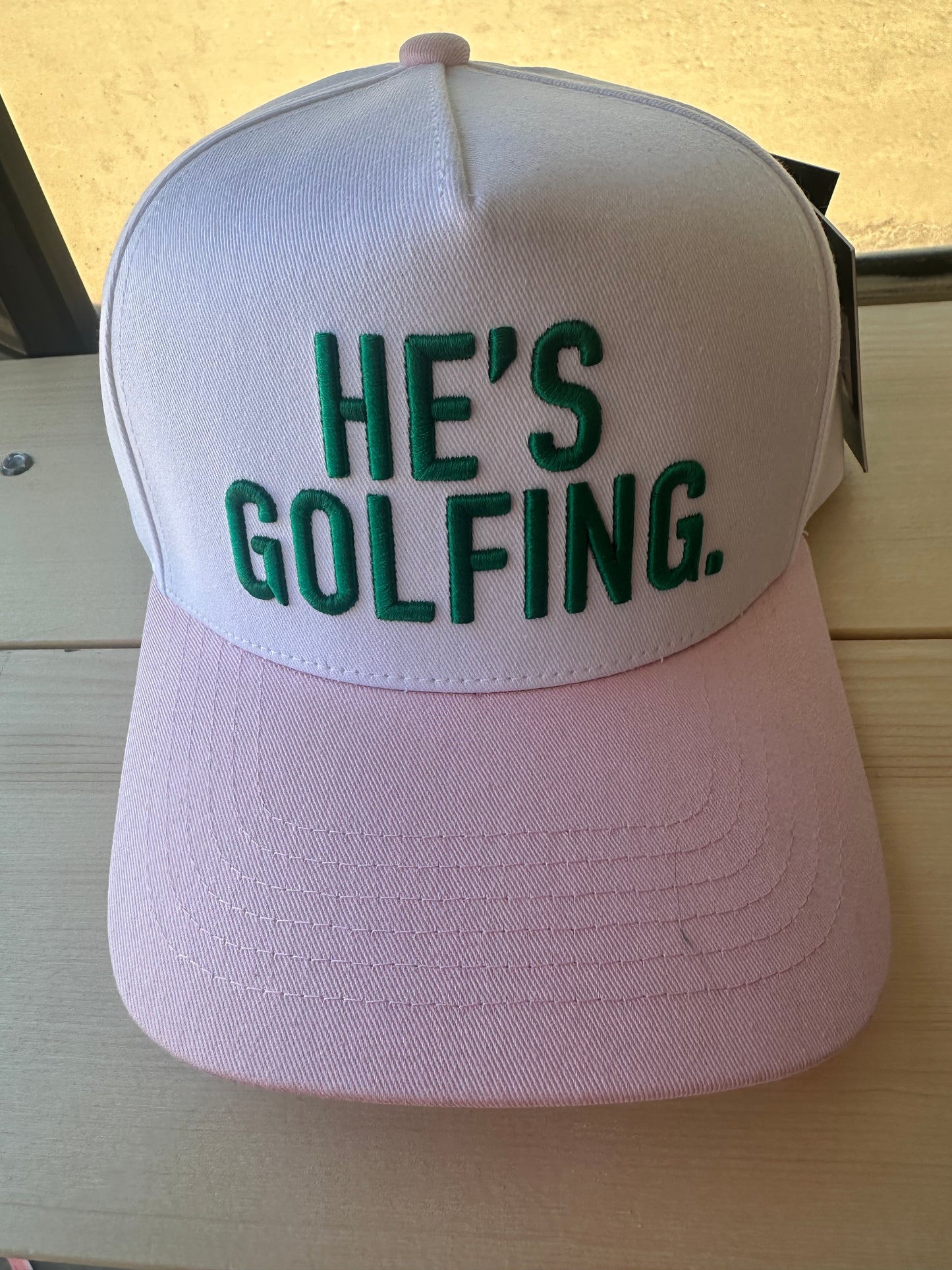 He’s golfing hat