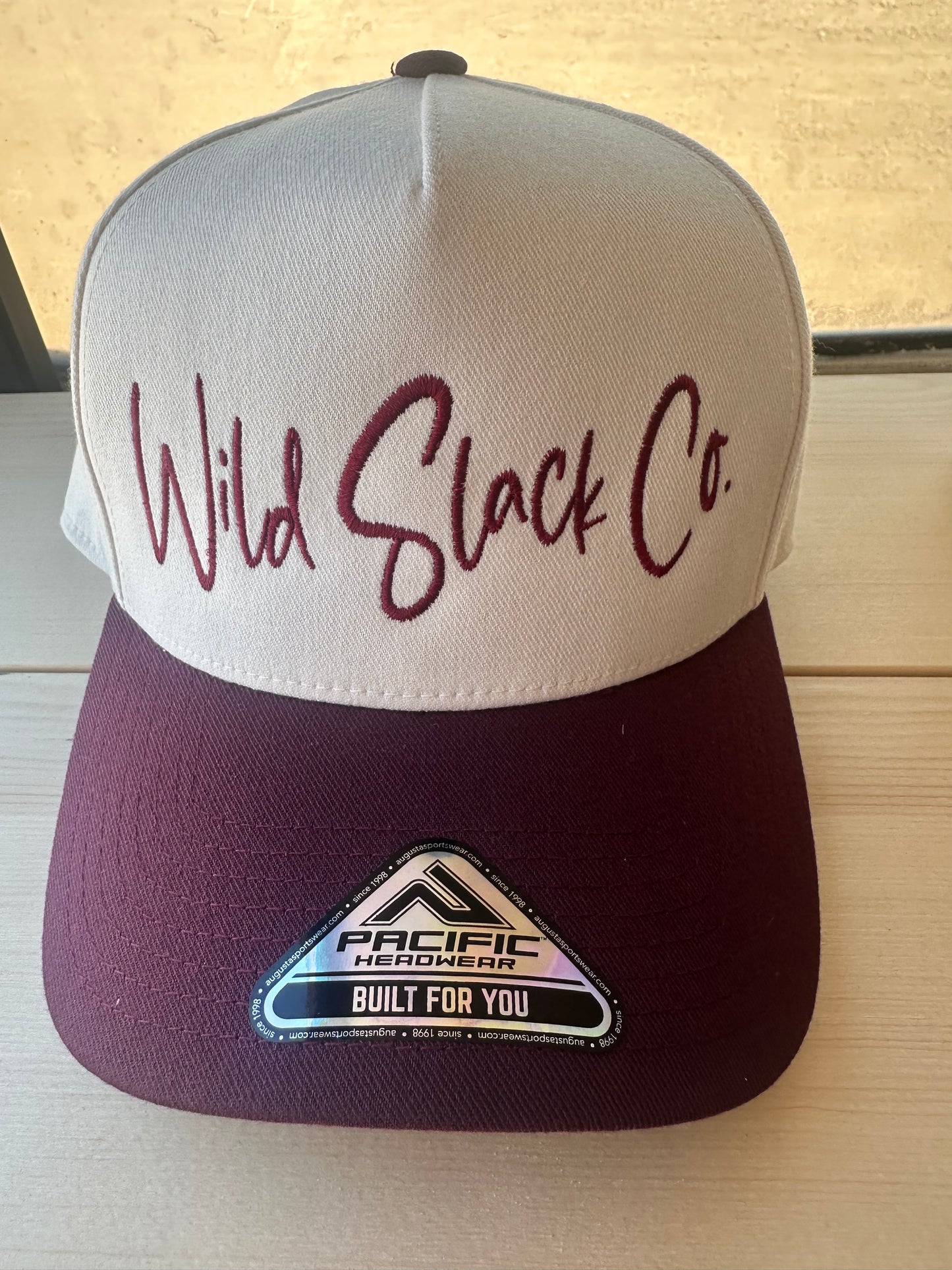 WSC hats. Black/red brim