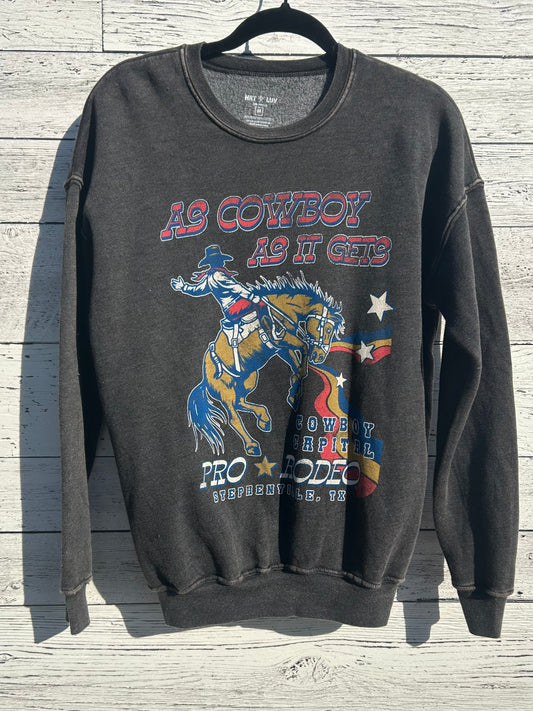 Cowboy As Gets Crewneck