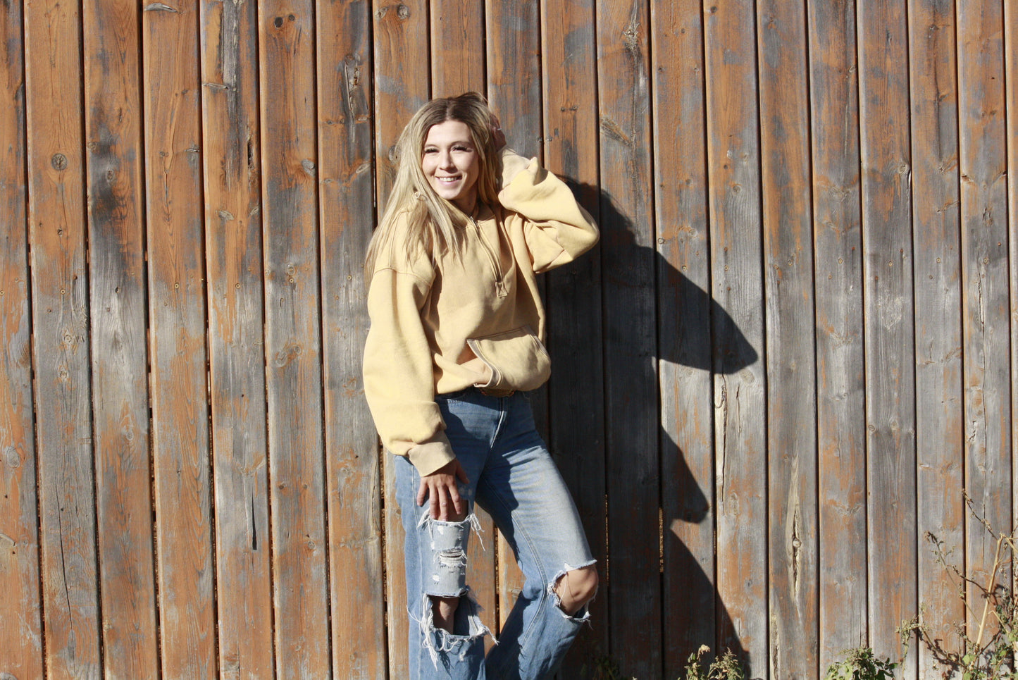 Mustard 1/2 Zip Sweater