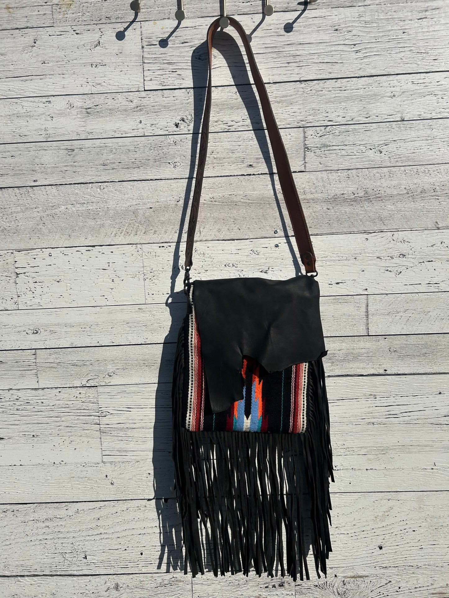 Black Fringe Purse
