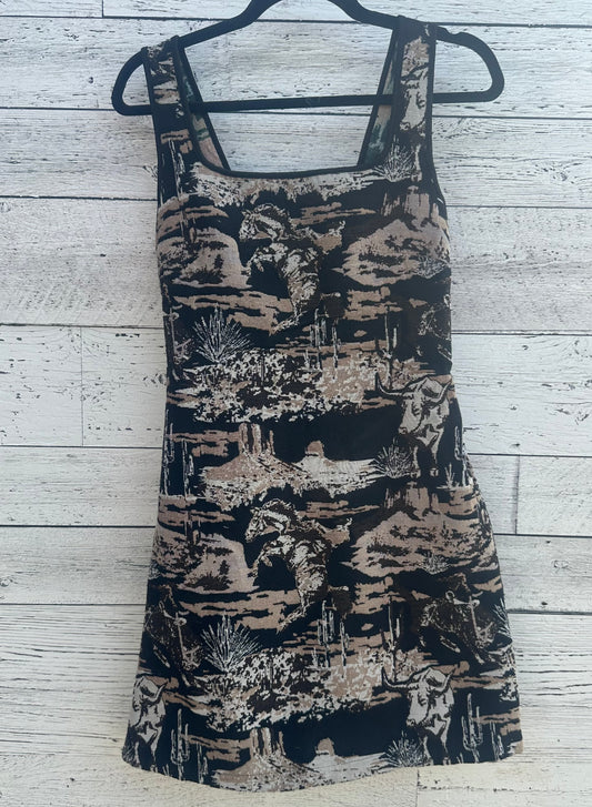 Retro Print Dress