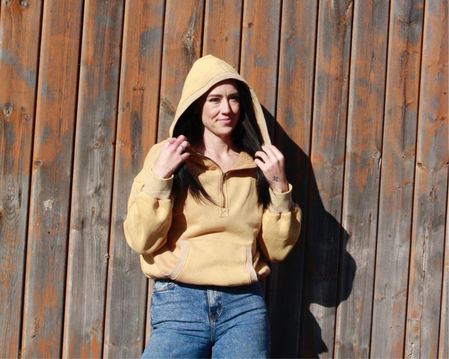 Mustard 1/2 Zip Sweater