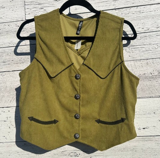 Retro Green Vest