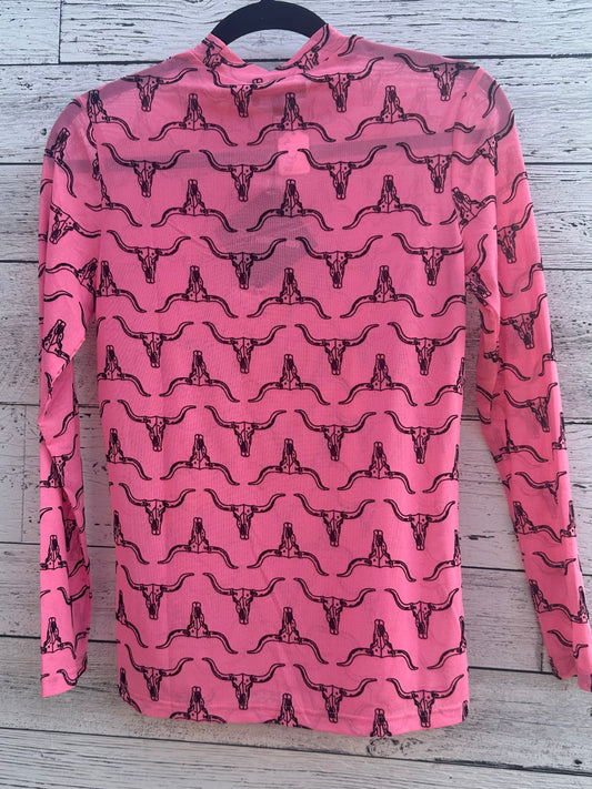 Pink Mesh Top