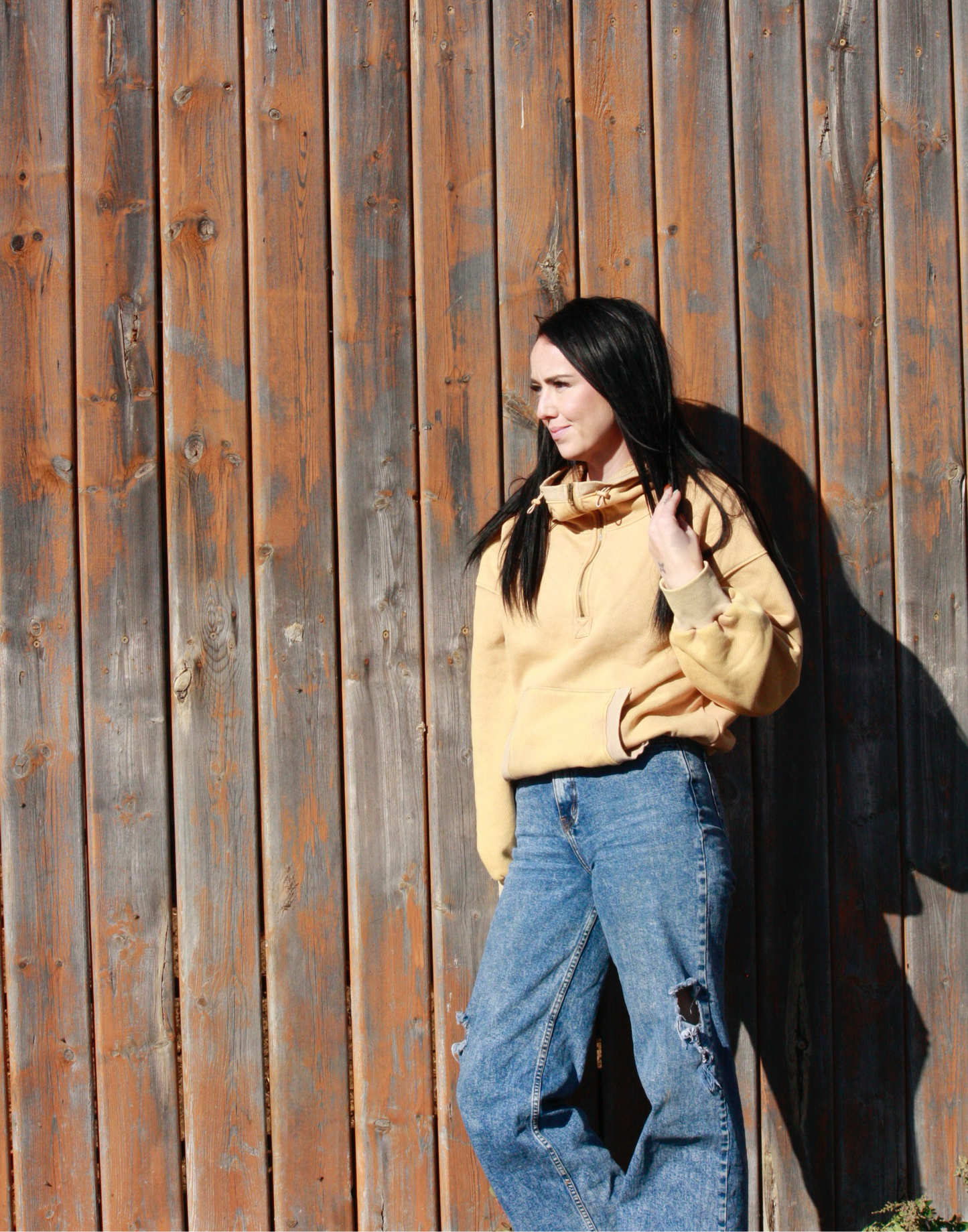 Mustard 1/2 Zip Sweater