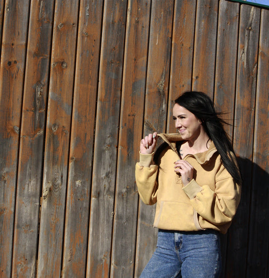 Mustard 1/2 Zip Sweater